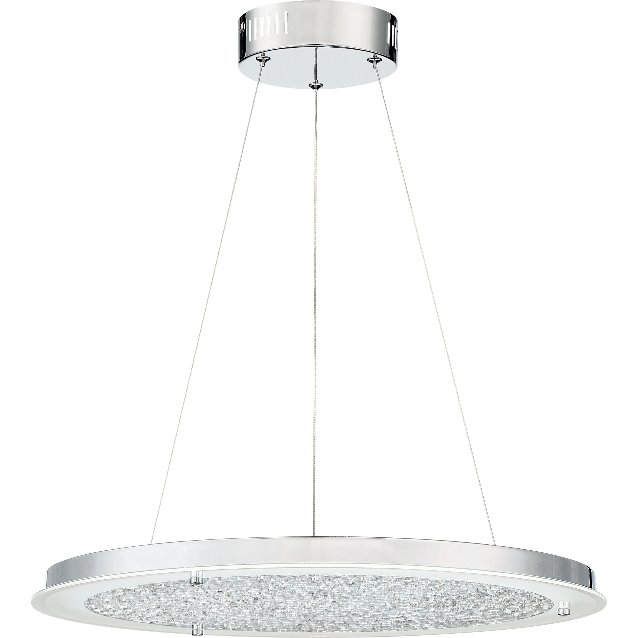 Blaze LED 21 inch Polished Chrome Pendant Ceiling Light