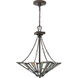 Maybeck 3 Light 17 inch Valiant Bronze Pendant Ceiling Light