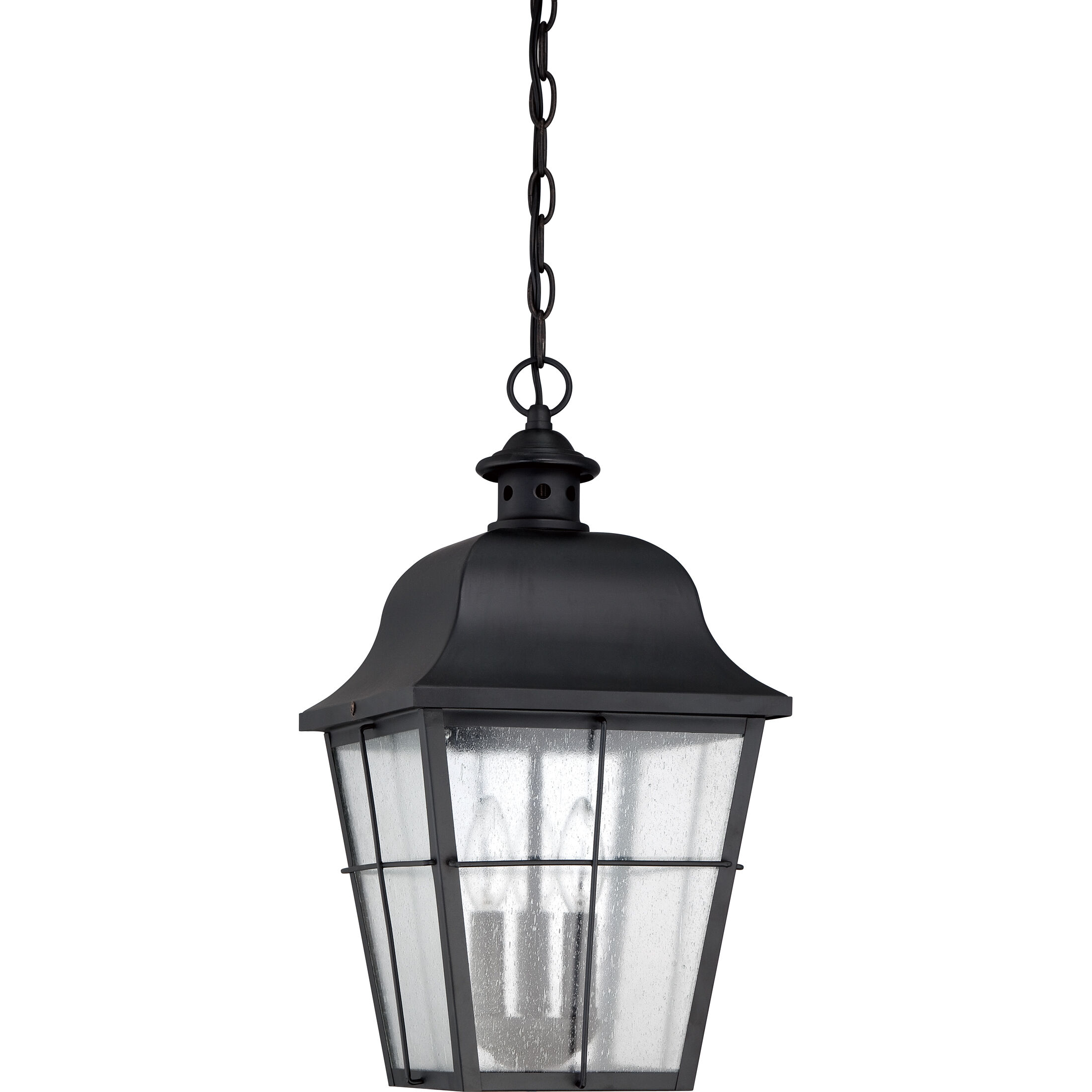 Millhouse 3 Light 10 inch Mystic Black Outdoor Hanging Lantern