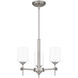 Aria 3 Light 17 inch Antique Polished Nickel Pendant Ceiling Light
