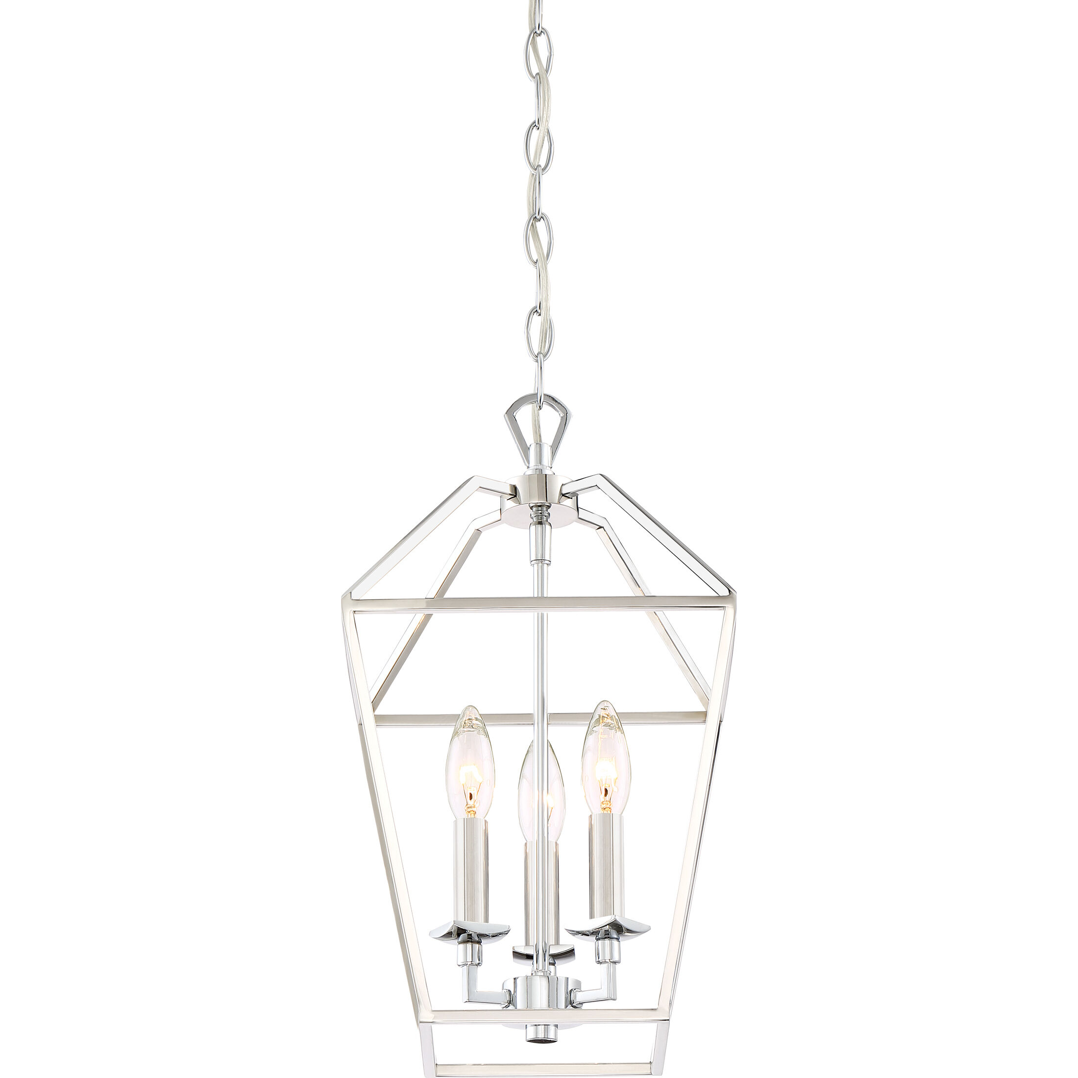 Aviary 3 Light 10 inch Polished Nickel Foyer Pendant Ceiling Light