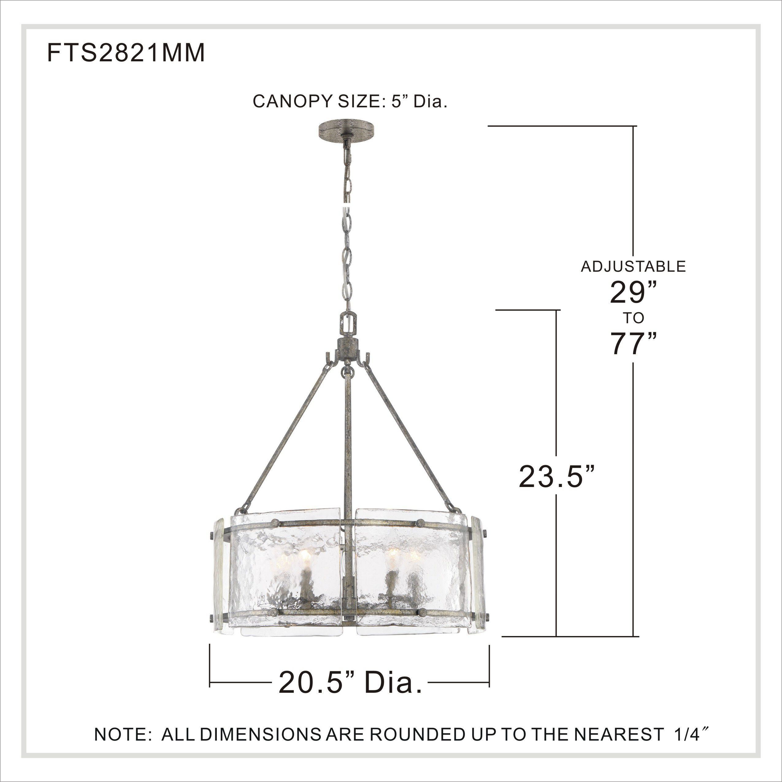 Quoizel FTS2821MM Fortress 5 Light 21 inch Mottled Silver Quoizel FTS2821MM Fortress 5 Light 21 inch Mottled Silver