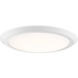 Verge LED 16 inch Fresco Flush Mount Ceiling Light in White Lustre