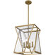 Clovis Pendant Ceiling Light in Brushed Weathered Brass
