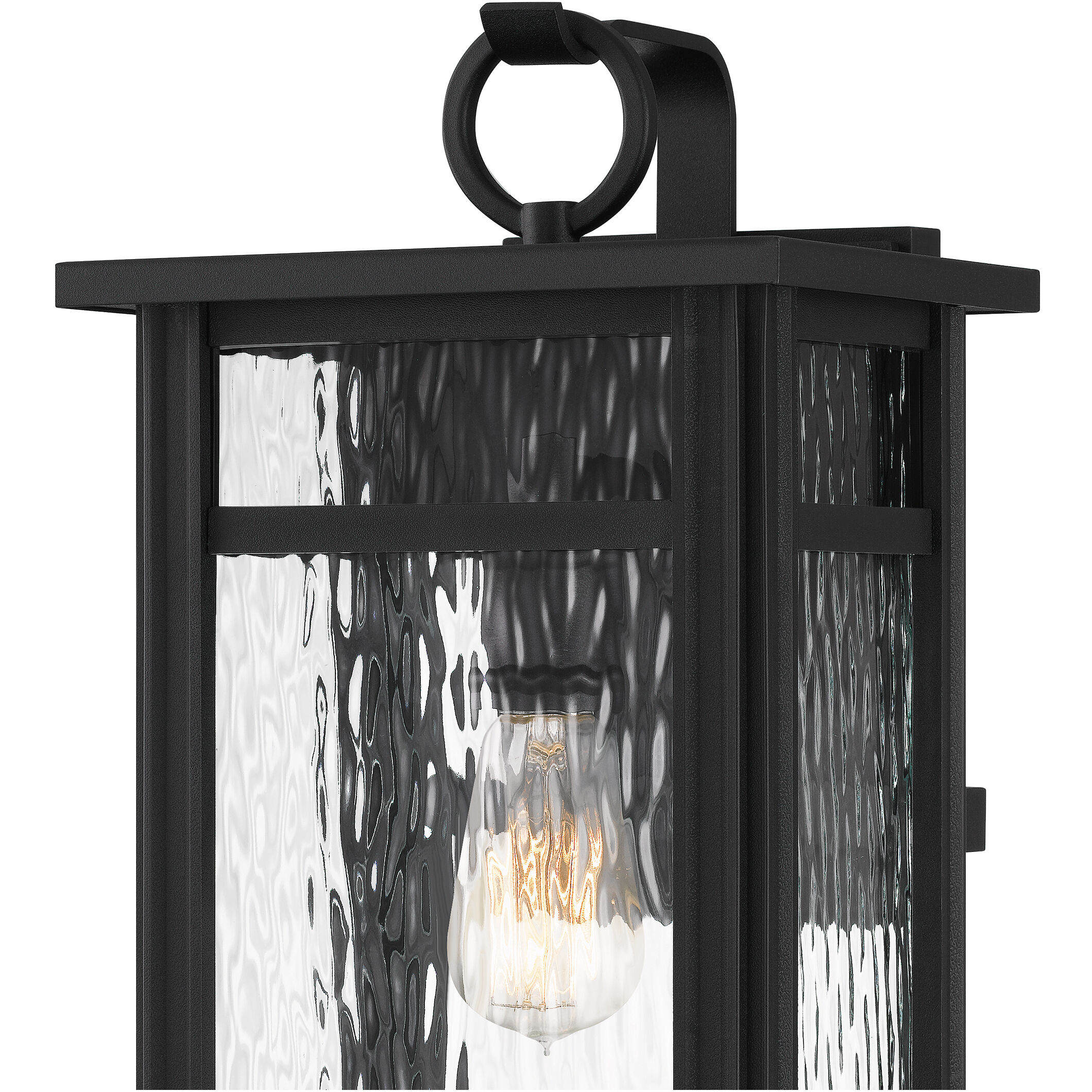 Moira 1 Light 18 inch Earth Black Outdoor Wall Lantern, Large