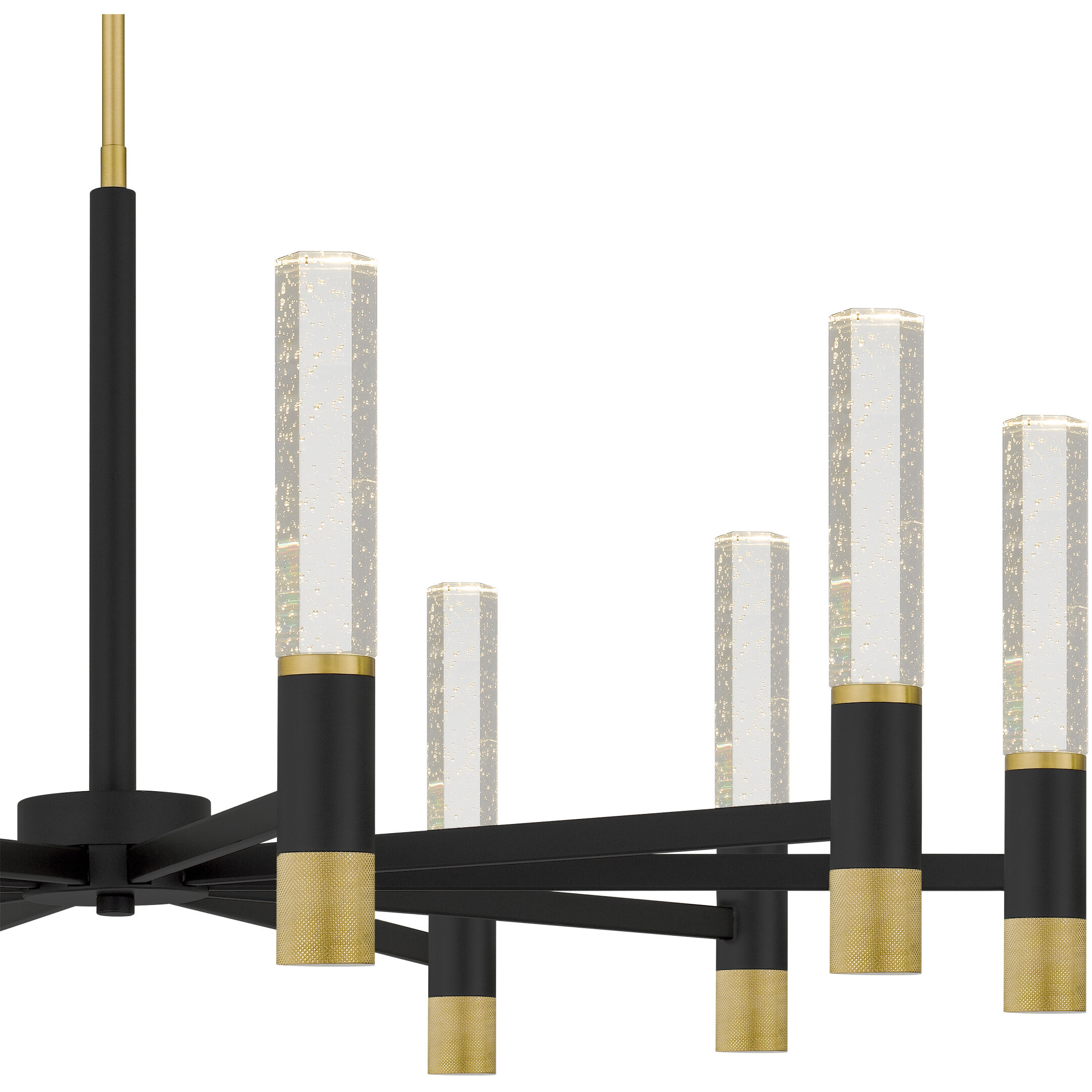 Davies 10 Light 40 inch Brushed Gold Chandelier Ceiling Light