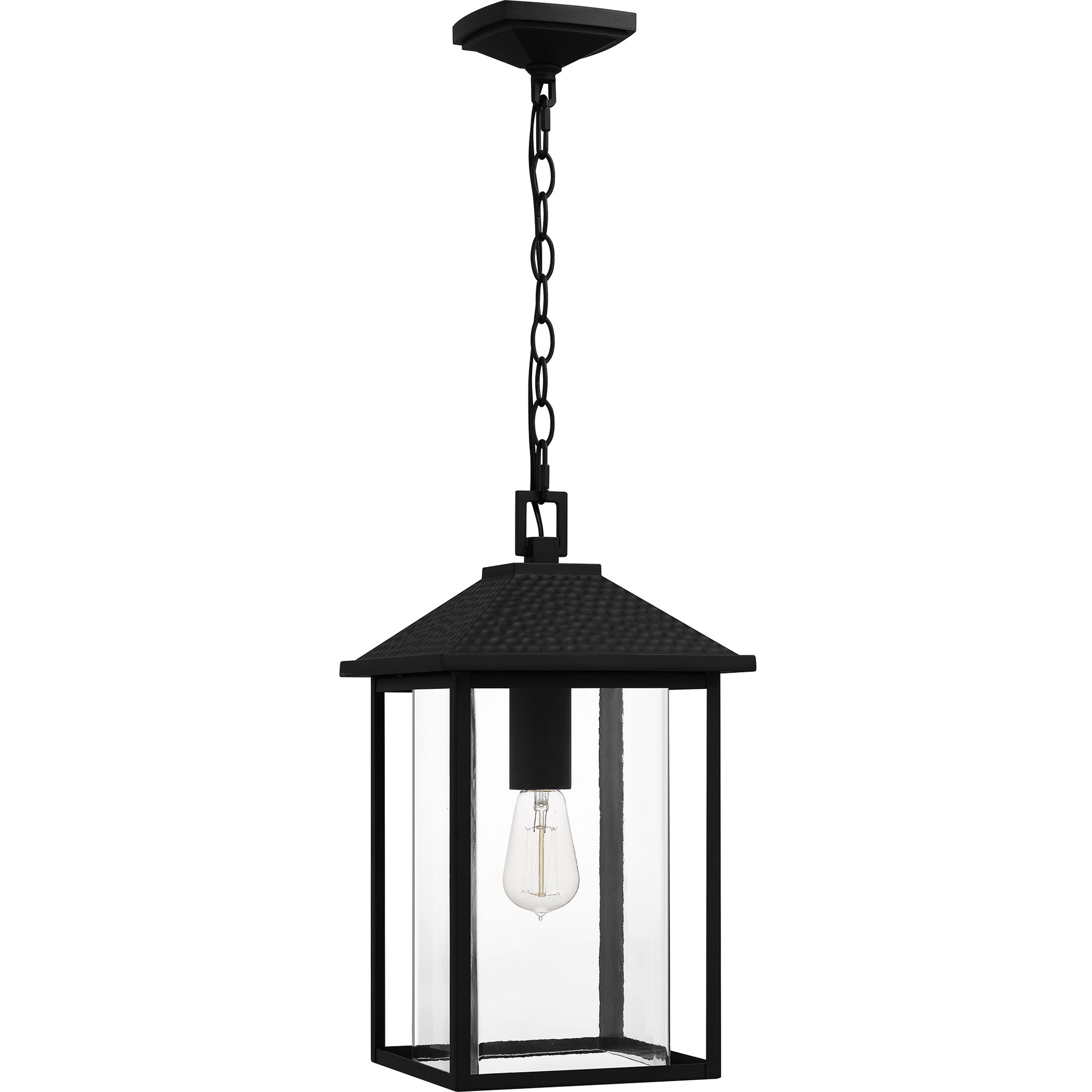 Fletcher 1 Light 10 inch Earth Black Outdoor Hanging Lantern