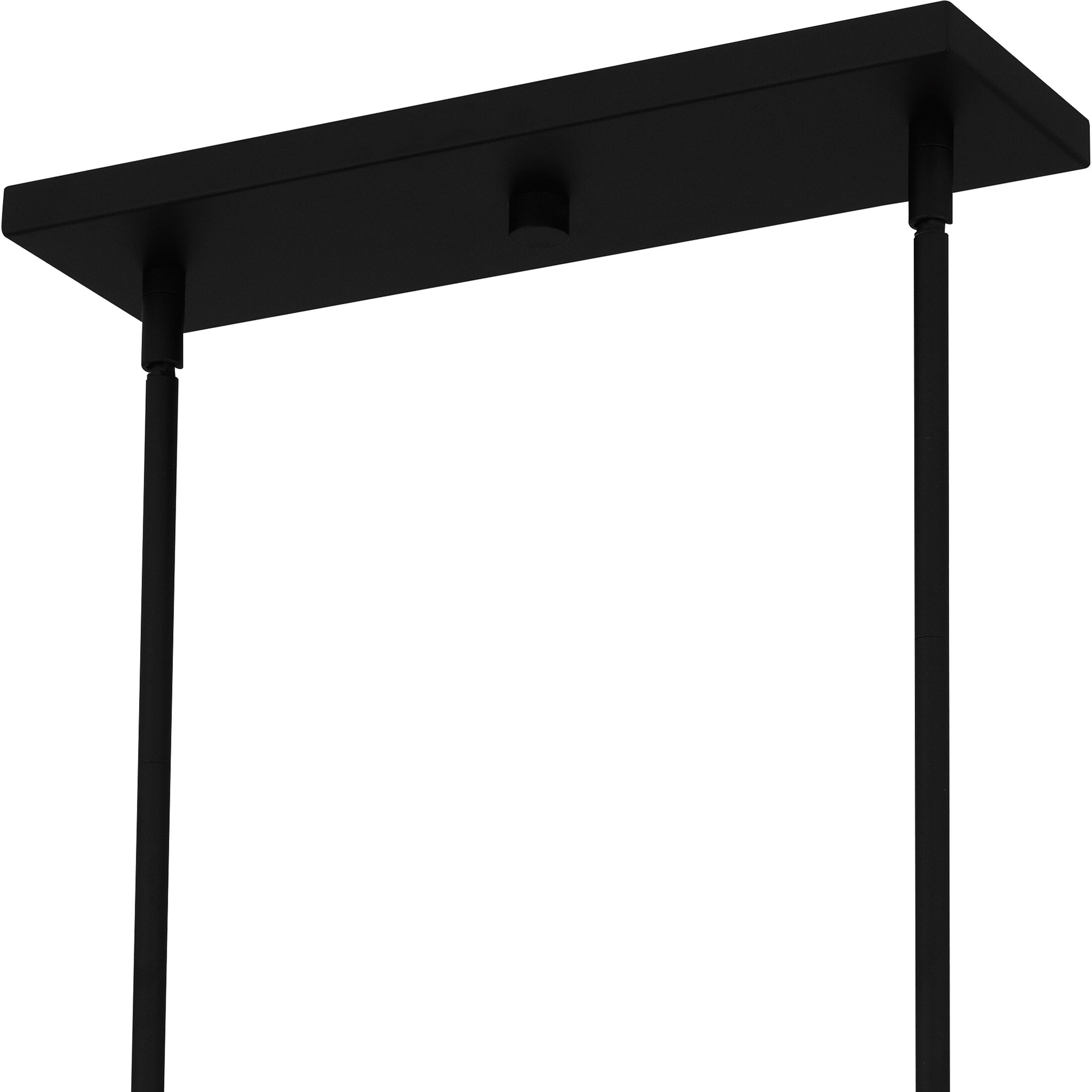 Syrah 5 Light 36 inch Matte Black Island Light Ceiling Light