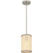 Syrah 1 Light 6 inch Brushed Nickel Mini Pendant Ceiling Light