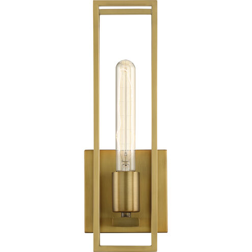Leighton 1 Light 5 inch Weathered Brass Bath Light Wall Light