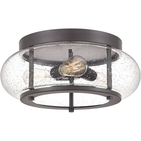 Trilogy 3 Light 16 inch Old Bronze Flush Mount Ceiling Light 