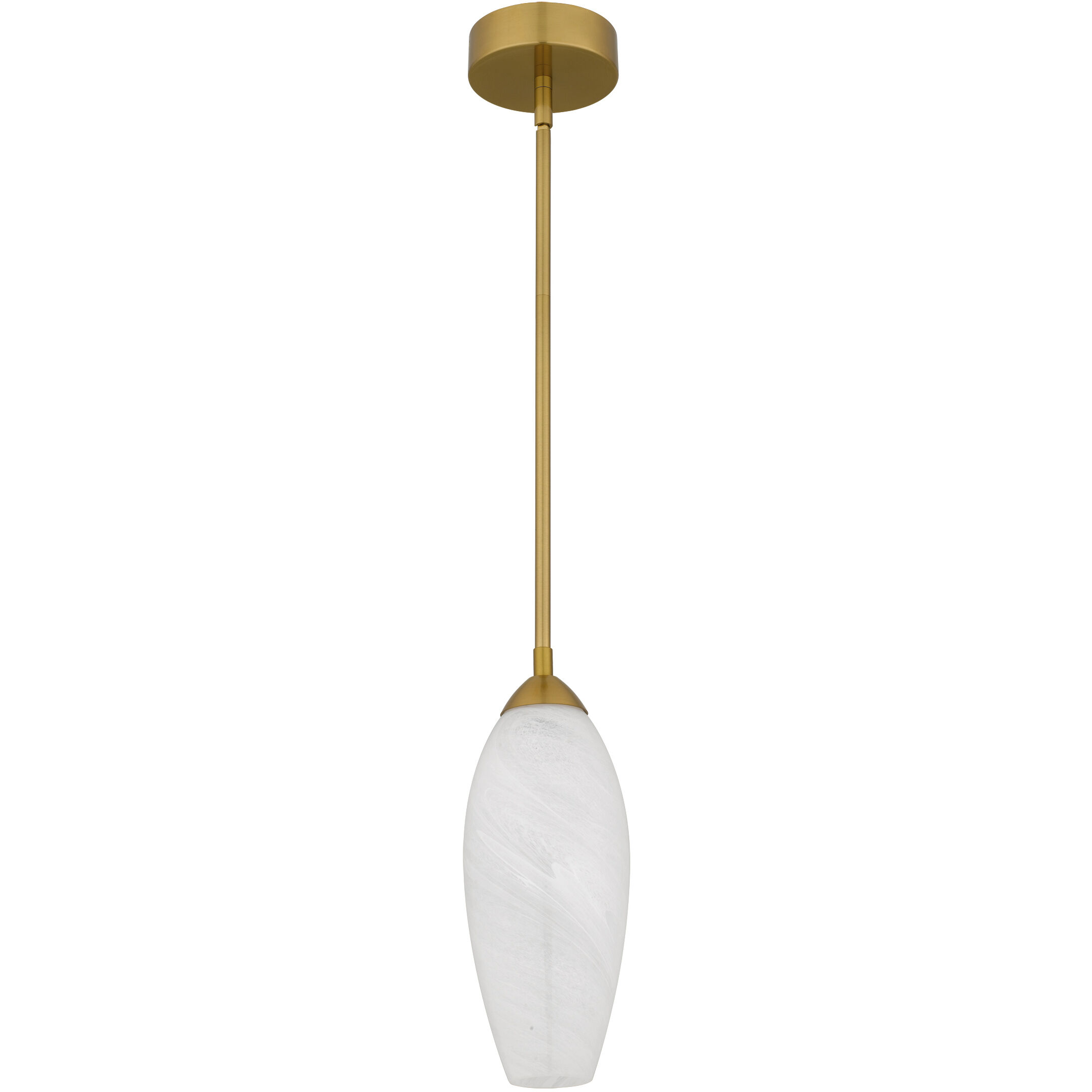 Burnett LED 5 inch Brushed Gold Mini Pendant Ceiling Light