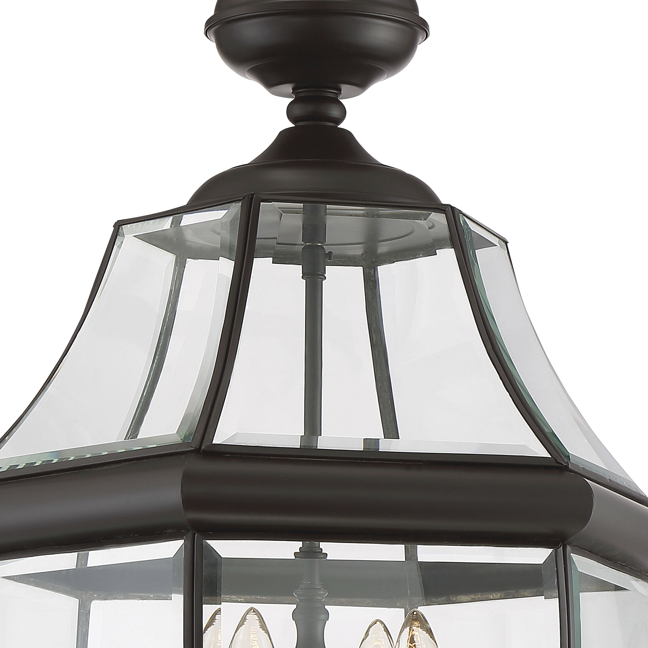 Newbury 4 Light 16 inch Medici Bronze Outdoor Hanging Lantern
