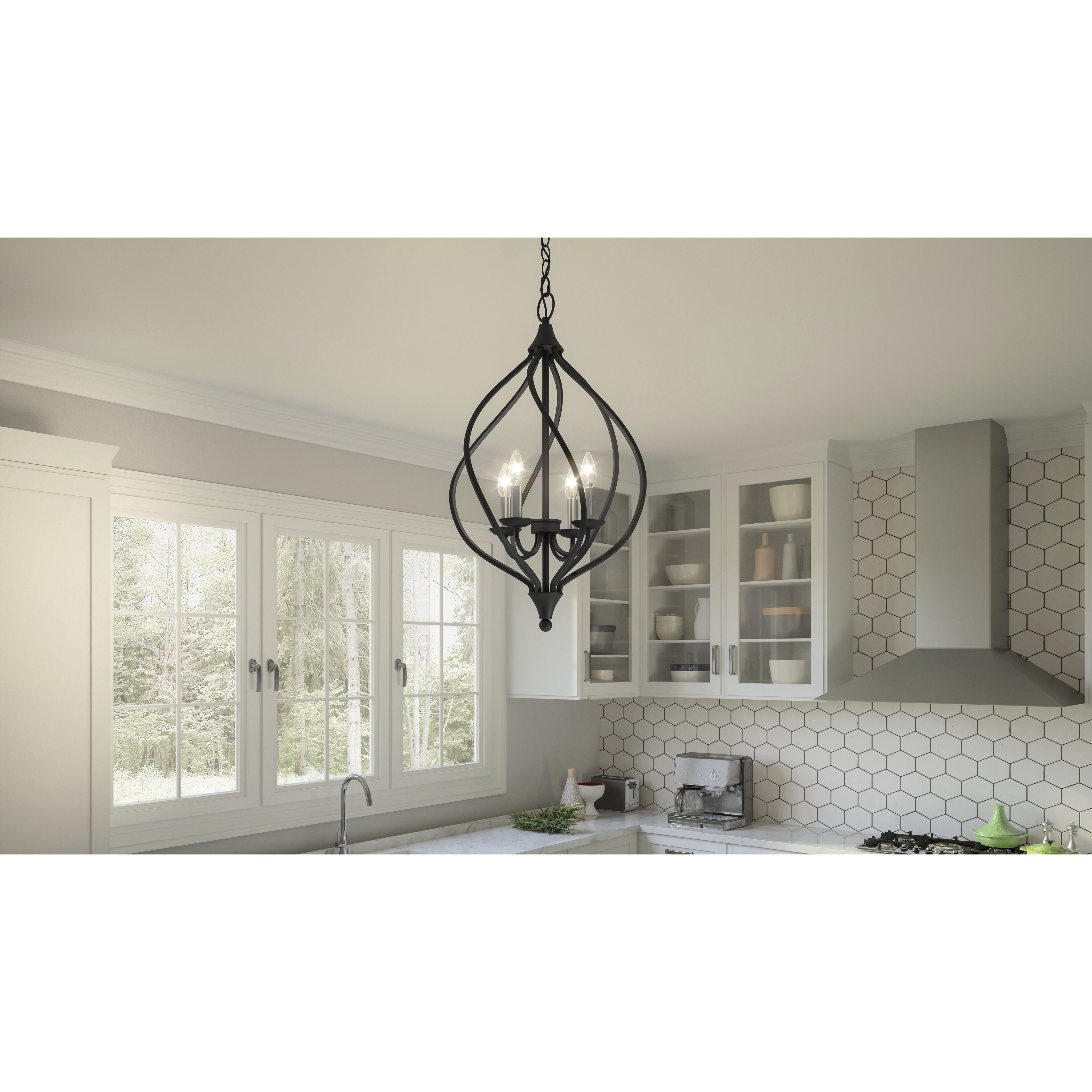 Dupont 4 Light 16 inch Old Bronze Pendant Ceiling Light