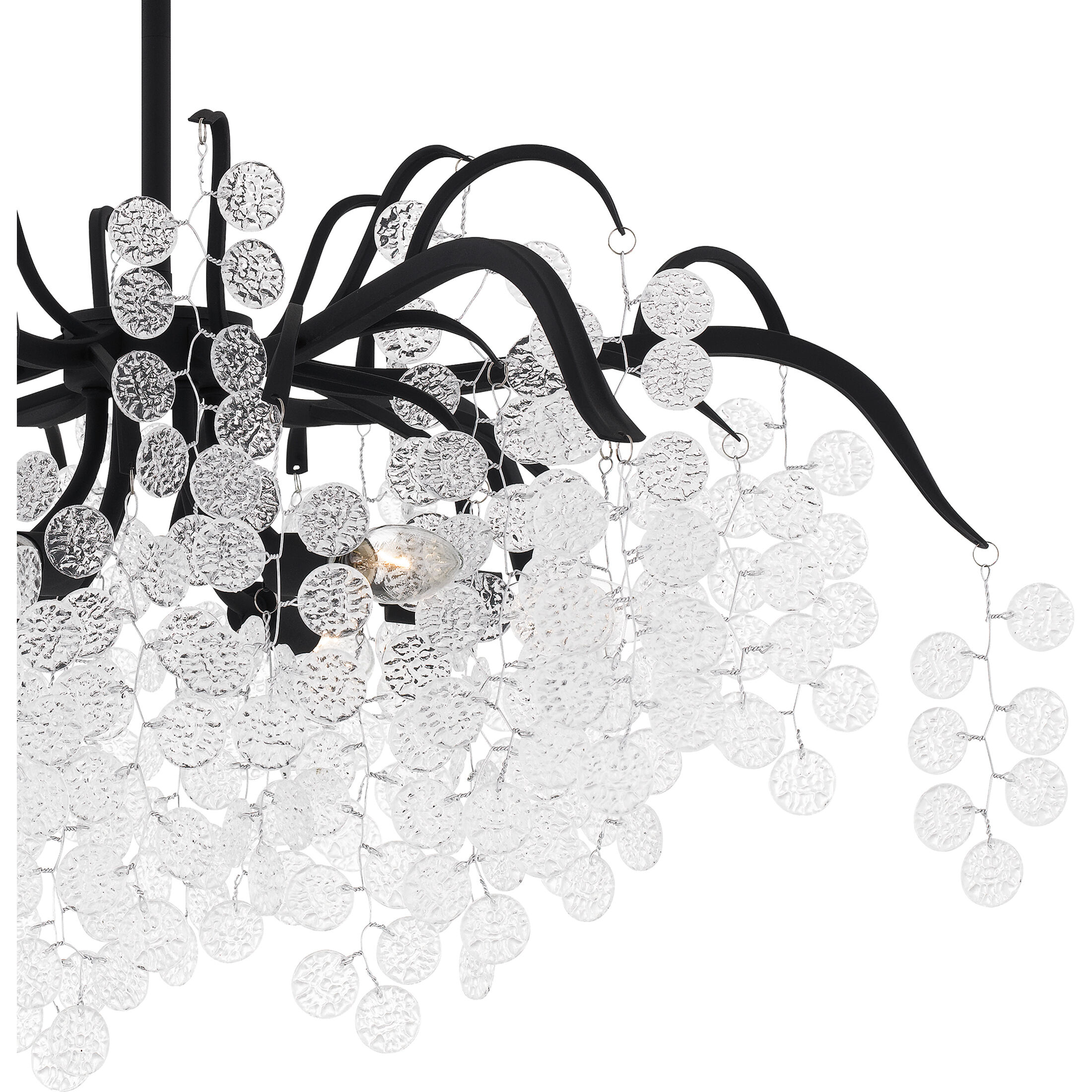 Maple 6 Light 29 inch Earth Black Chandelier Ceiling Light