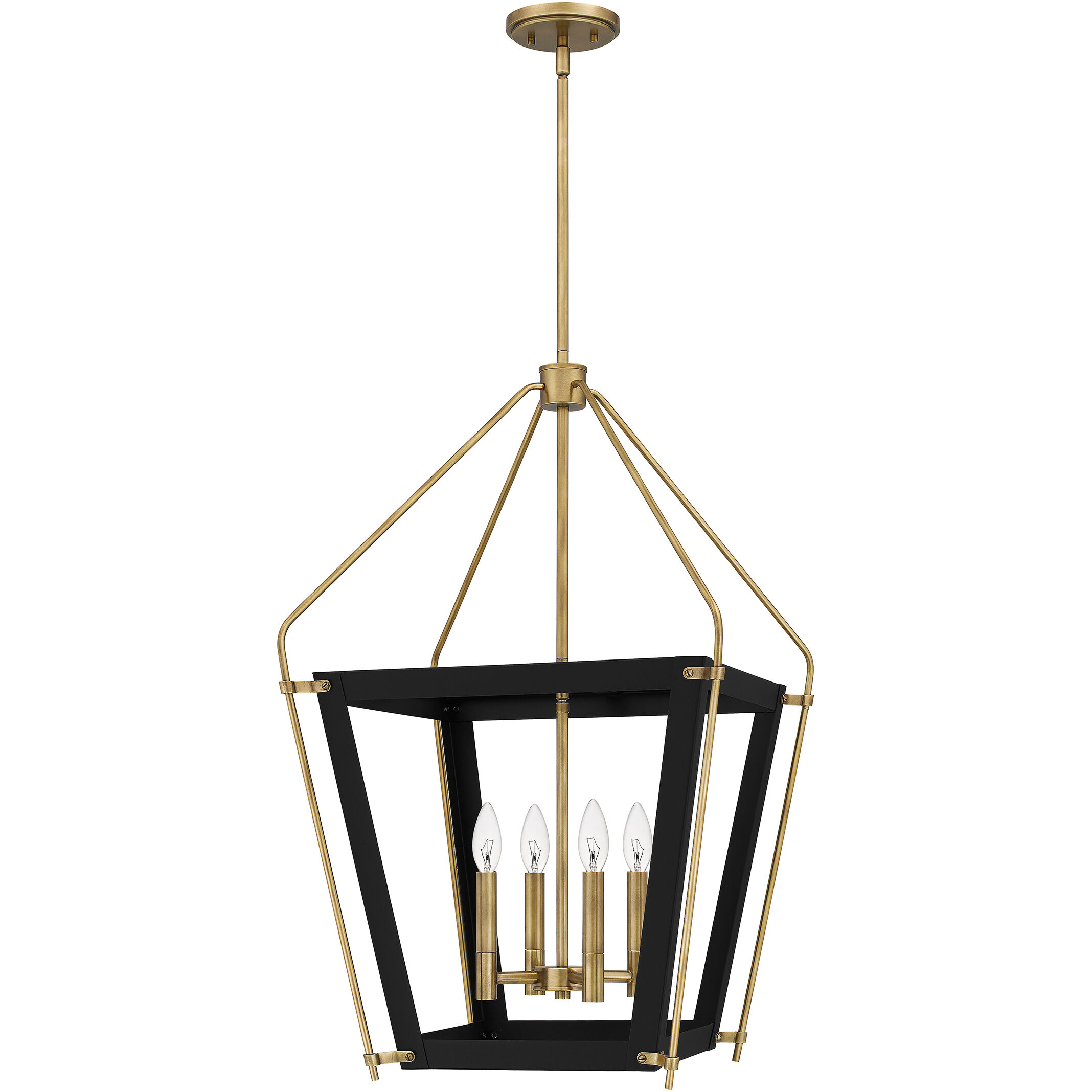 Abbeville 4 Light 18 inch Earth Black Pendant Ceiling Light