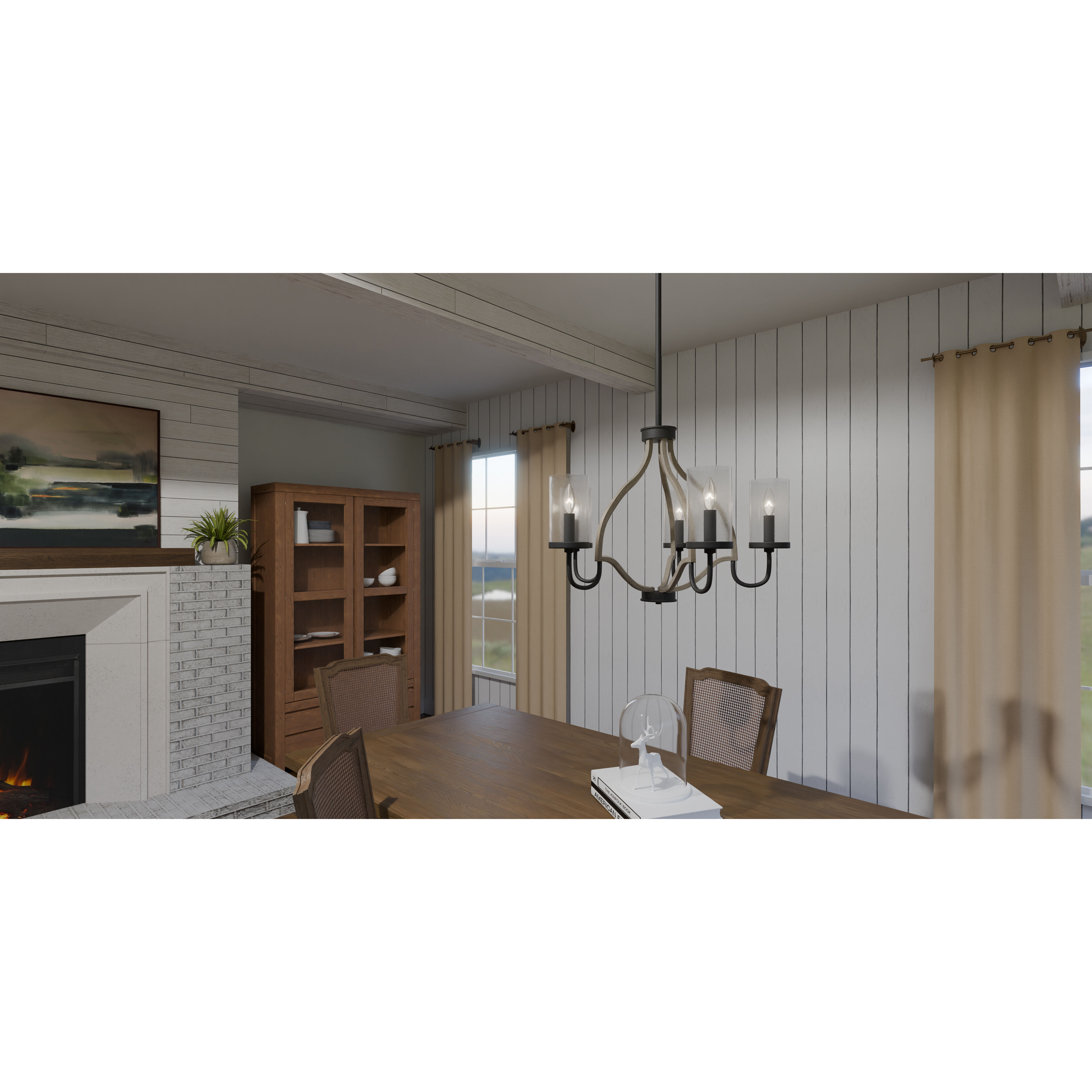 Cornelia 5 Light 26 inch Matte Black Chandelier Ceiling Light