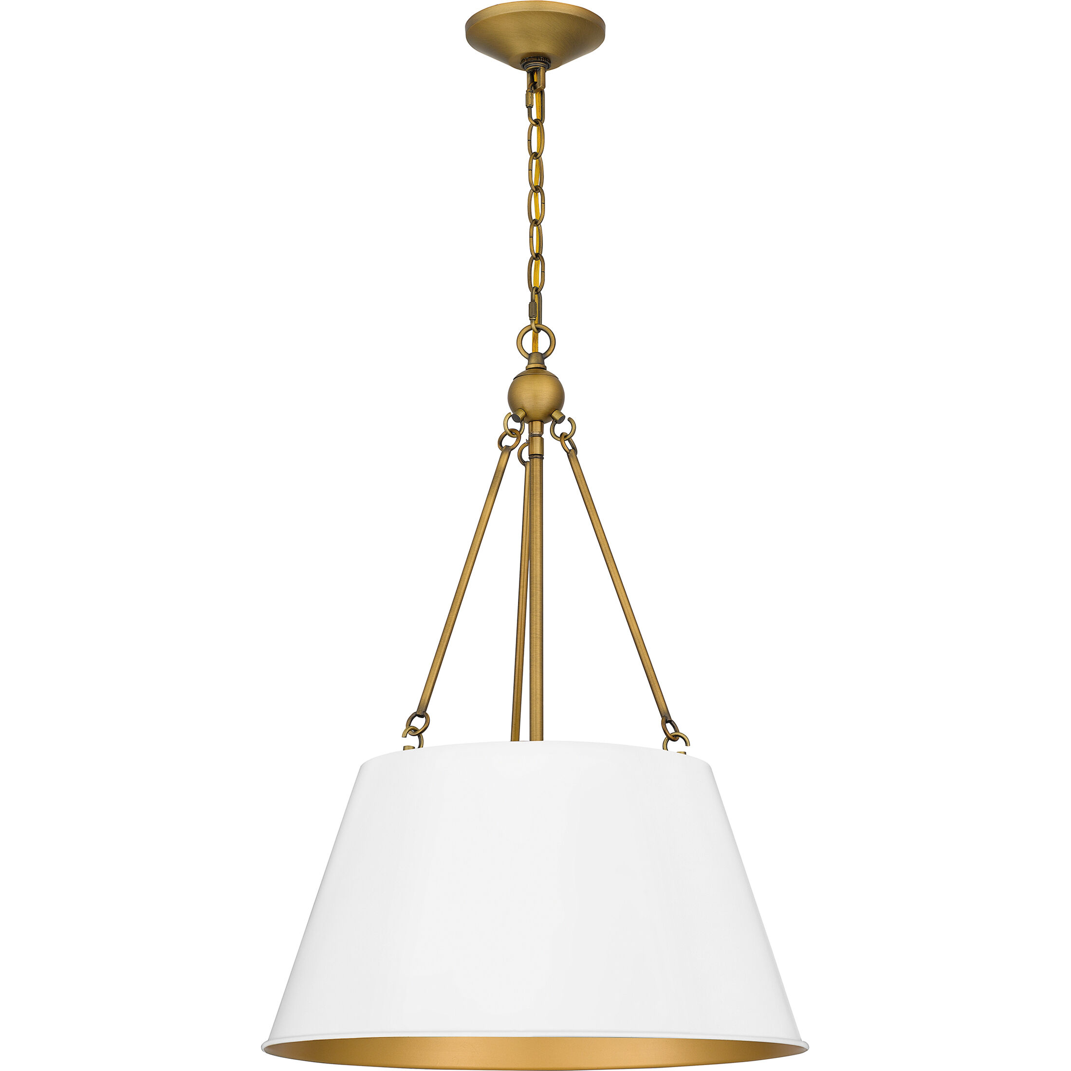 Quoizel QP5597W Aberdale 4 Light 19 inch White Lustre Pendant