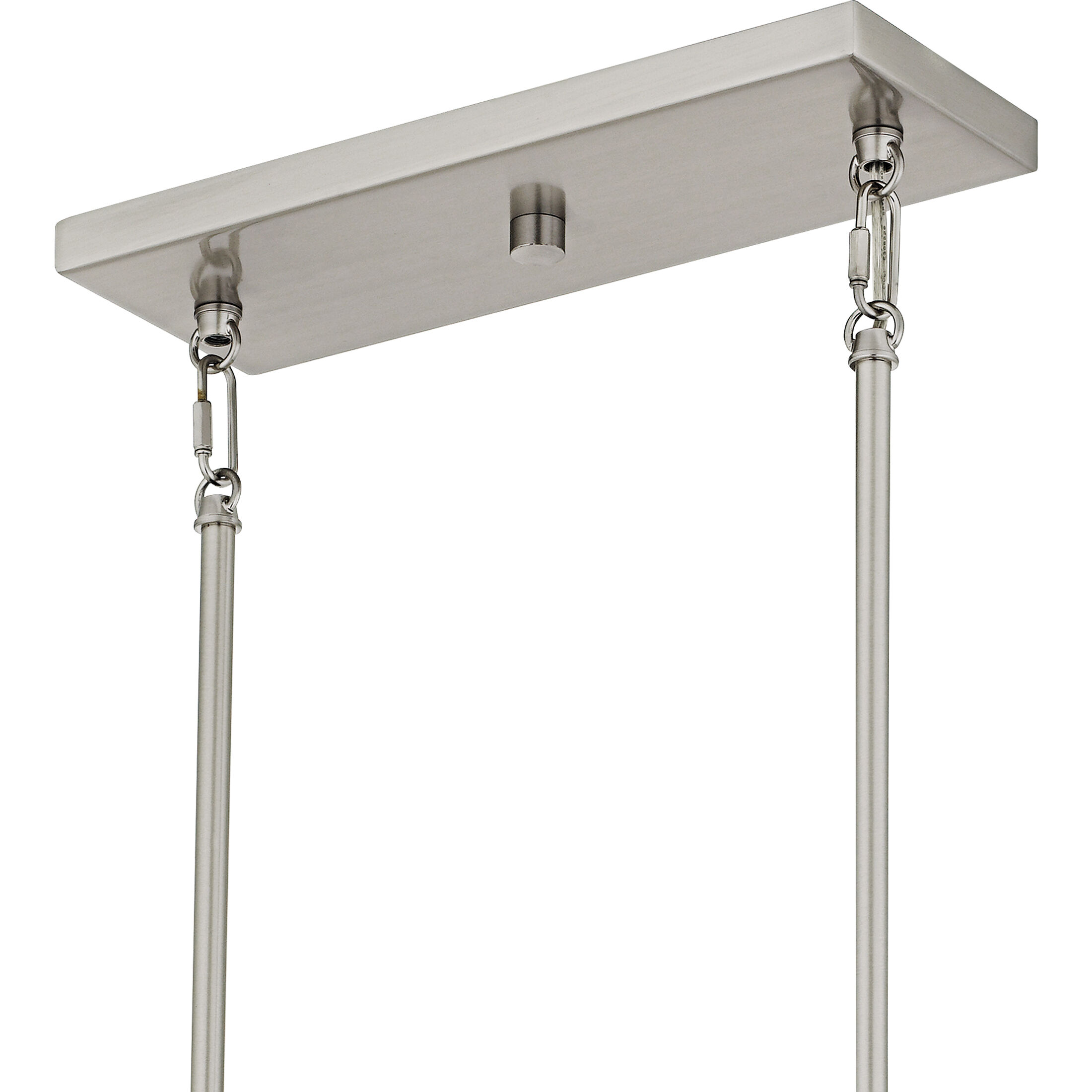 Cruz 6 Light 48 inch Brushed Nickel Linear Chandelier Ceiling Light, Large