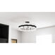 Sweeney 6 Light 30 inch Matte Black Semi-Flush Mount Ceiling Light, Extra Large