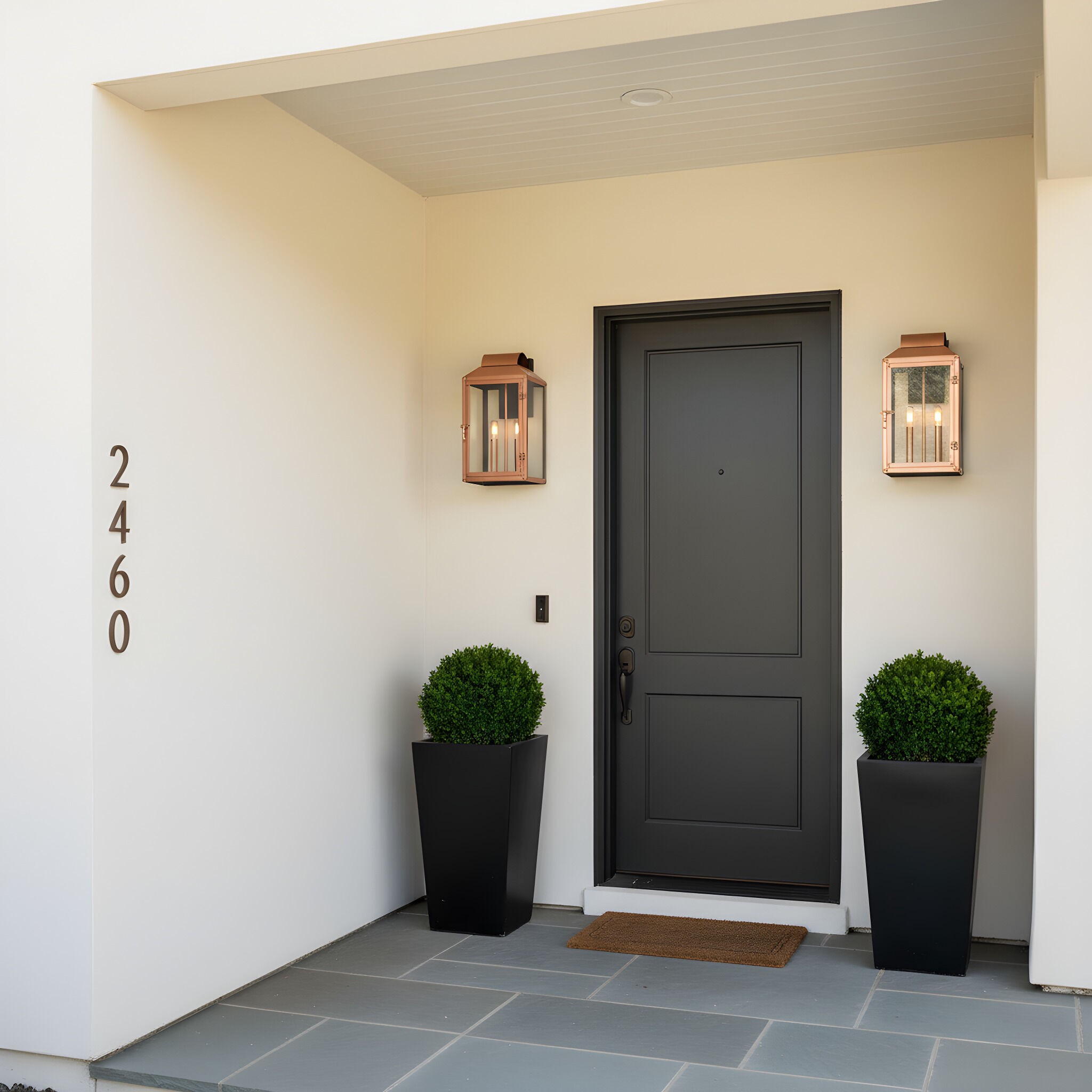 Beryn 2 Light 15.5 inch Aged Copper Outdoor Wall Lantern