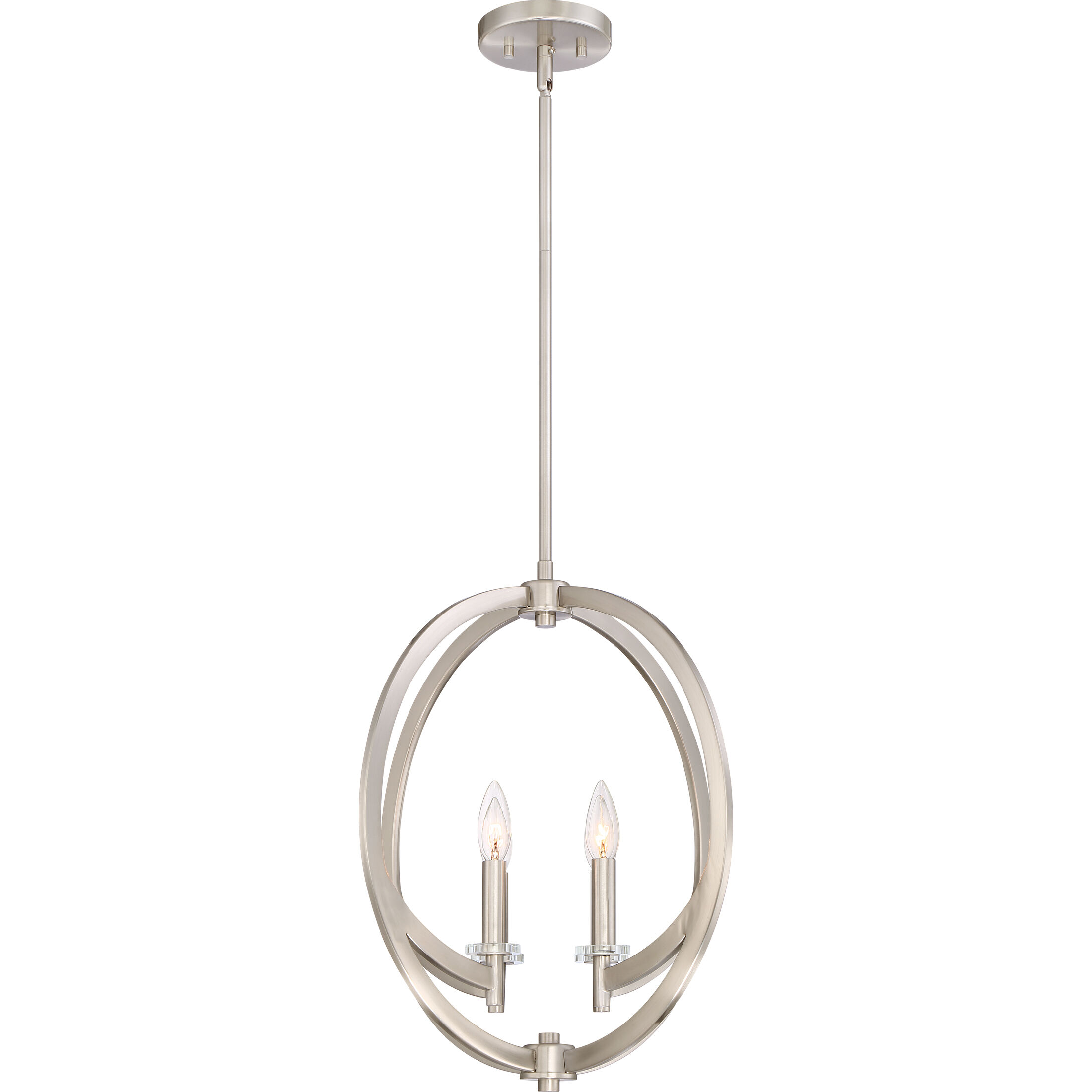 Orion 4 Light 18 inch Brushed Nickel Pendant Ceiling Light
