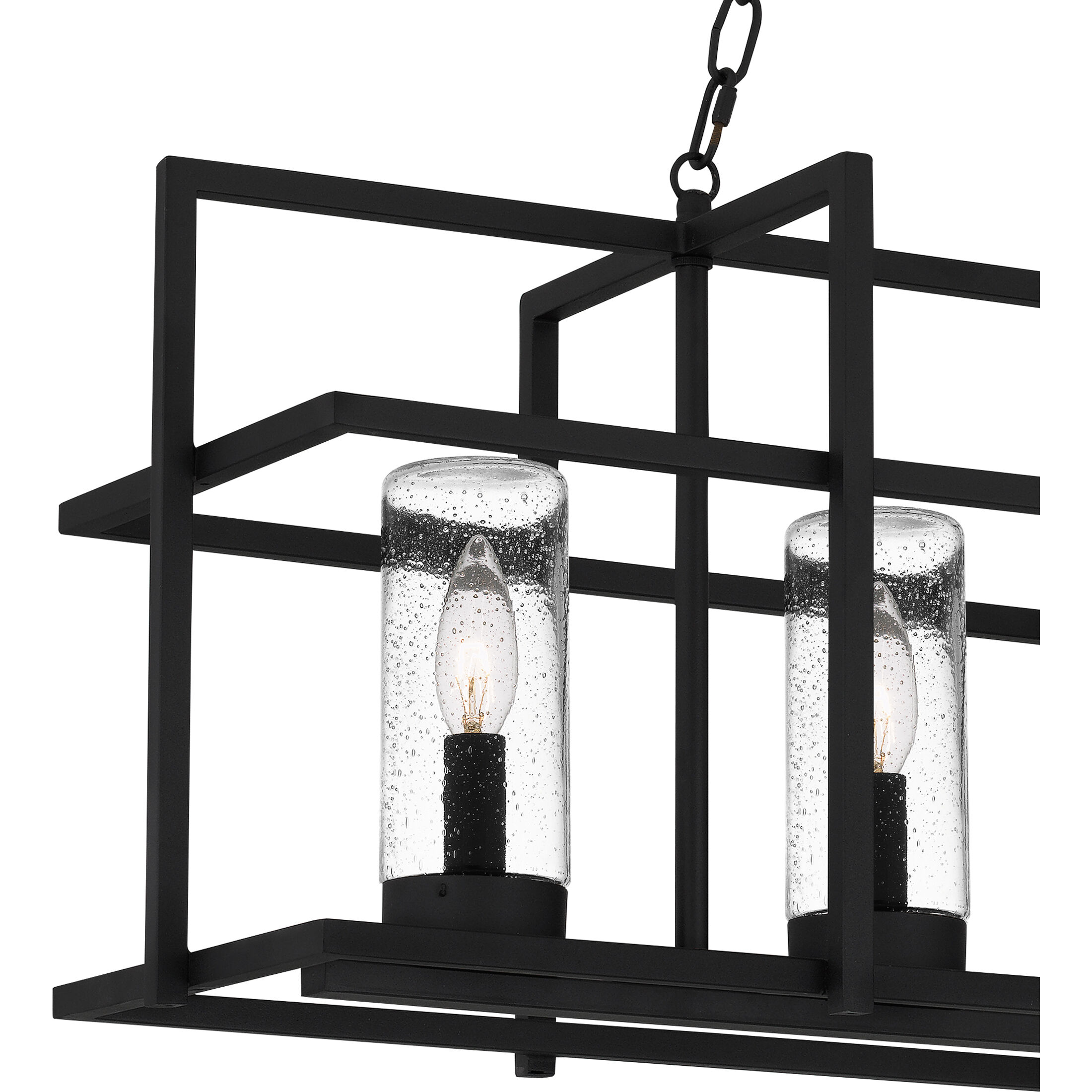 Damien 5 Light 37 inch Earth Black Outdoor Chandelier, Medium