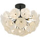 Audrey 4 Light 18.75 inch Matte Black Semi-Flush Mount Ceiling Light