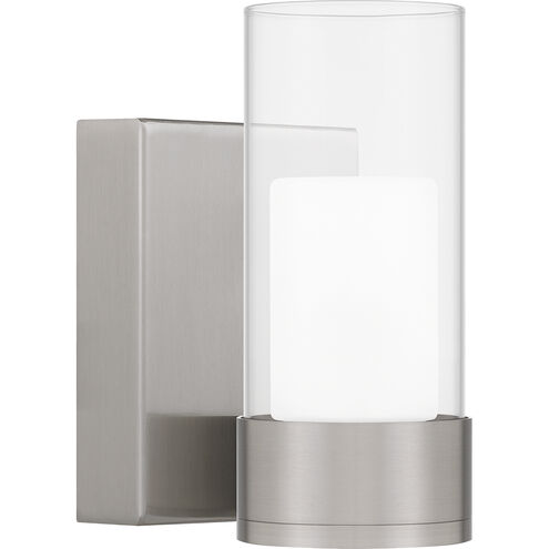 Logan LED 5 inch Brushed Nickel Wall Sconce Wall Light, Small