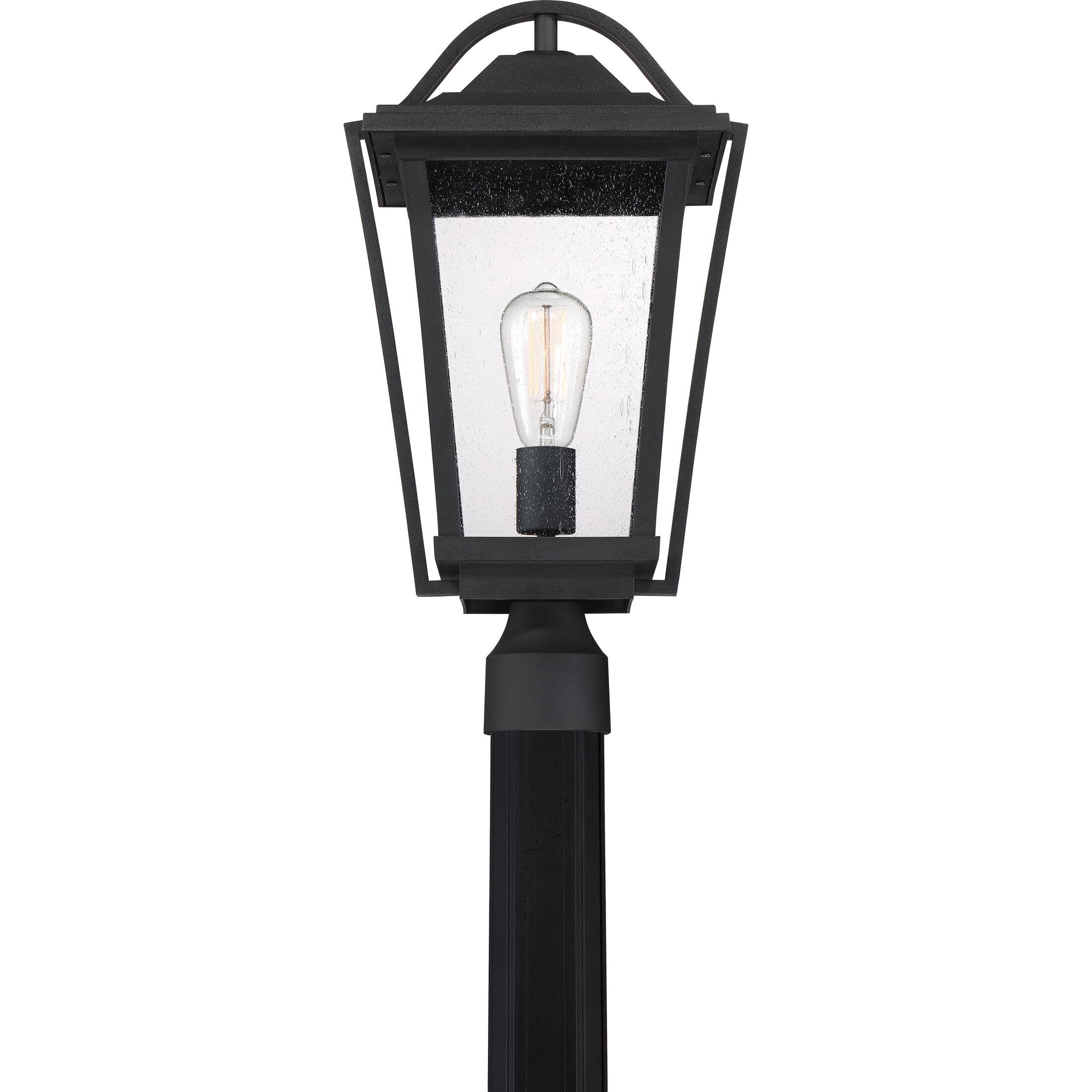 Darius 1 Light 20 inch Earth Black Outdoor Post Light
