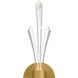 Cecily Wall Sconce Wall Light in Brushed Gold, Small