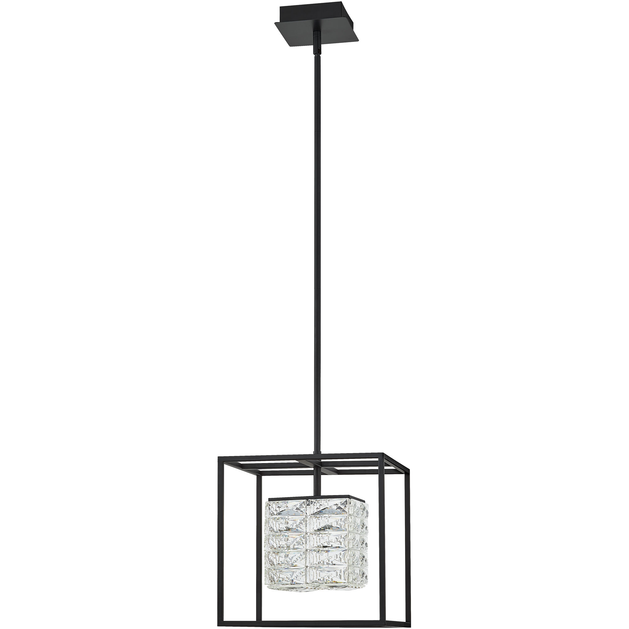 Dazzle LED 12 inch Matte Black Pendant Ceiling Light