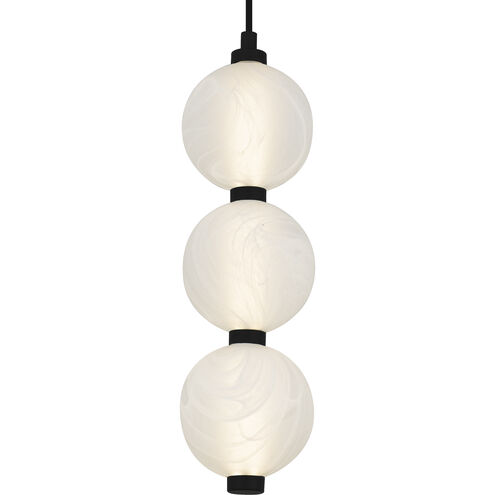 Clarendon LED 5.25 inch Matte Black Mini Pendant Ceiling Light, Small