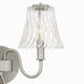McKinney 2 Light 15.5 inch Brushed Nickel Bath Light Wall Light, Medium