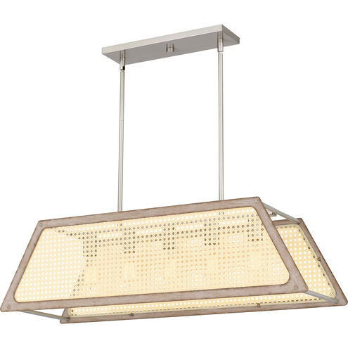 Syrah 5 Light 36 inch Brushed Nickel Island Light Ceiling Light