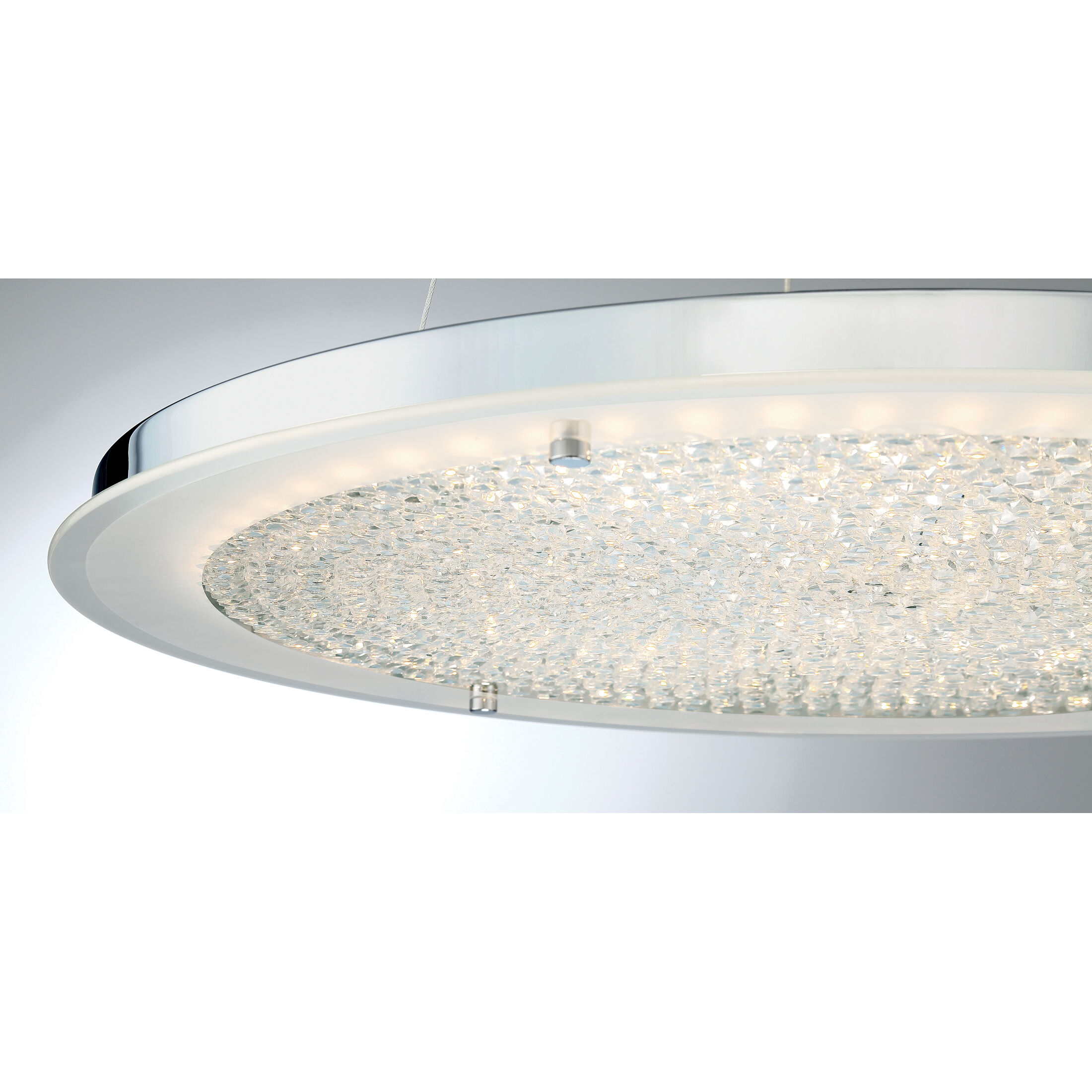 Blaze LED 21 inch Polished Chrome Pendant Ceiling Light