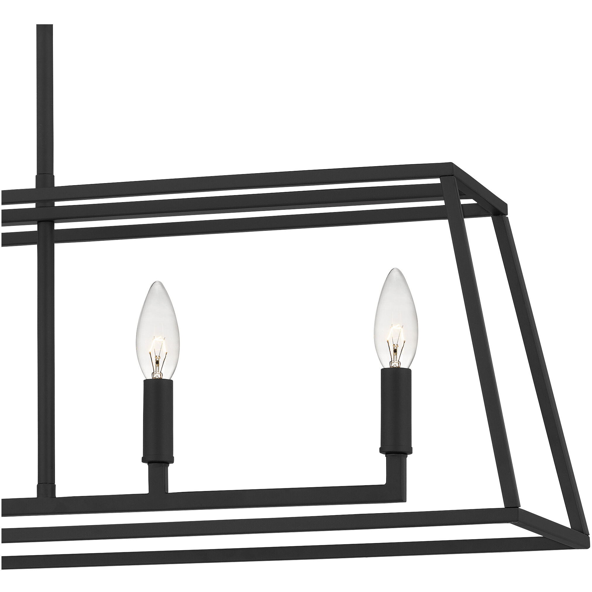 Prescott 5 Light 36 inch Matte Black Island Light Ceiling Light