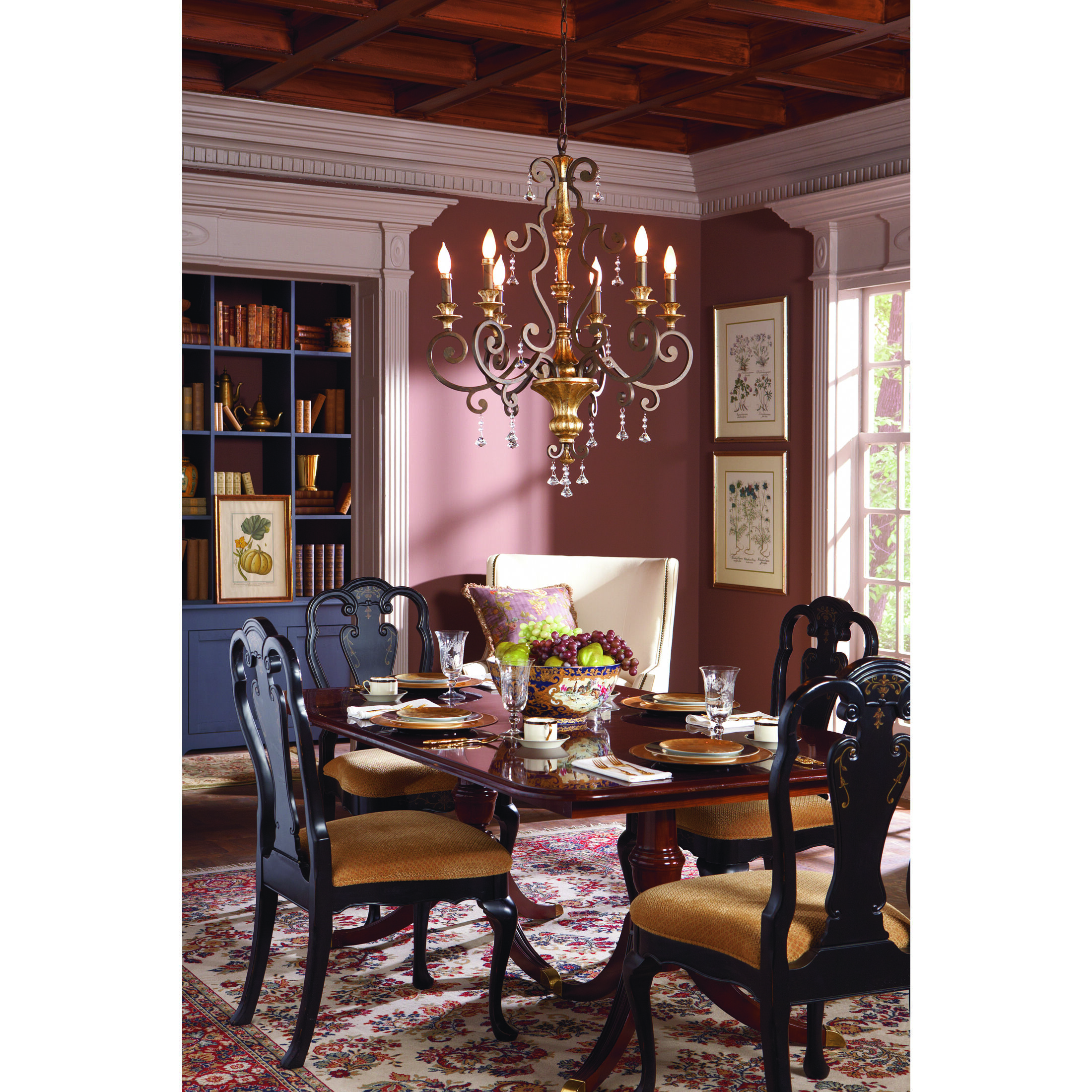 Marquette 6 Light 28 inch Heirloom Chandelier Ceiling Light