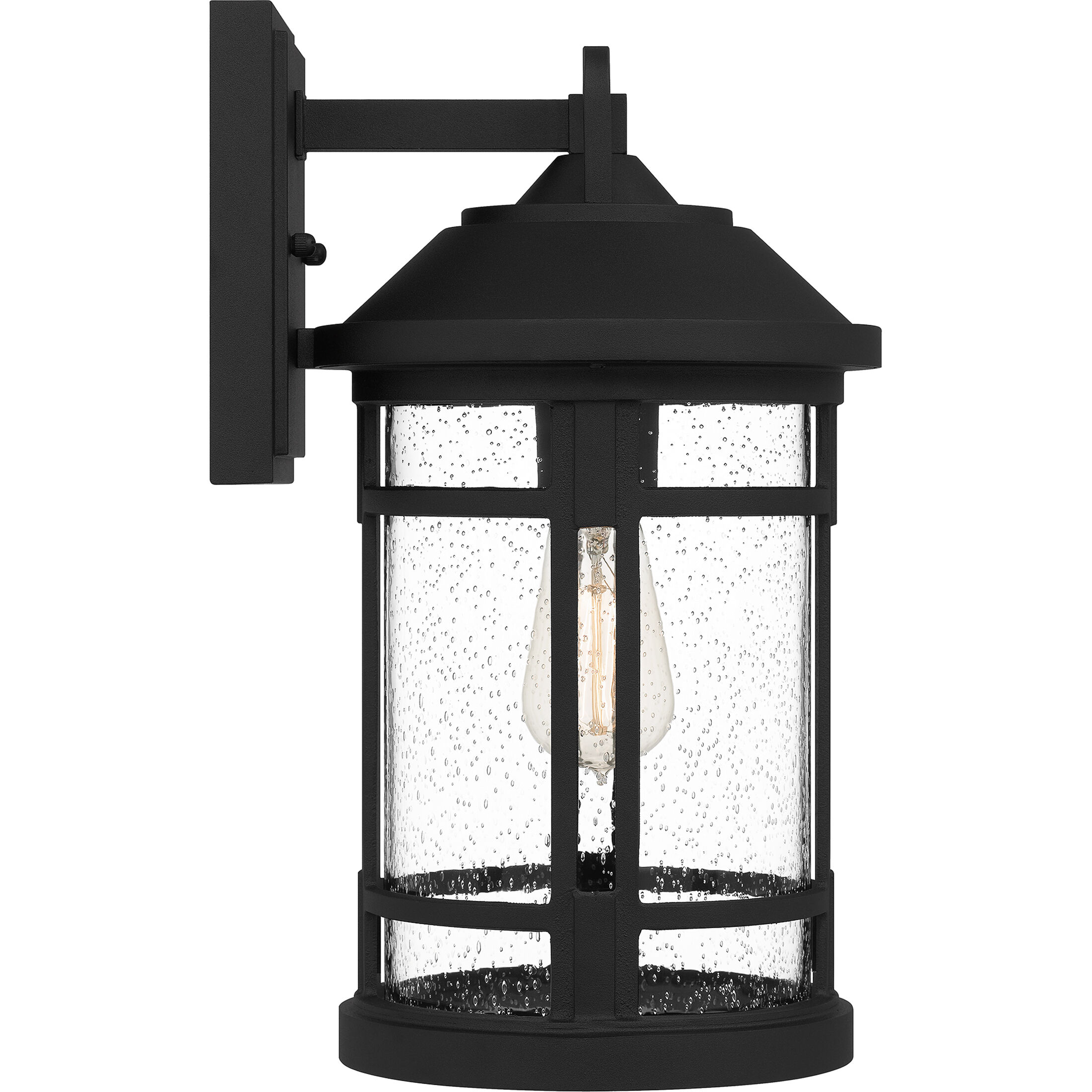 Quincy 1 Light 16 inch Earth Black Outdoor Wall Lantern, Large