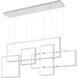 Canvas LED 57 inch Brushed Aluminum Island Light Ceiling Light