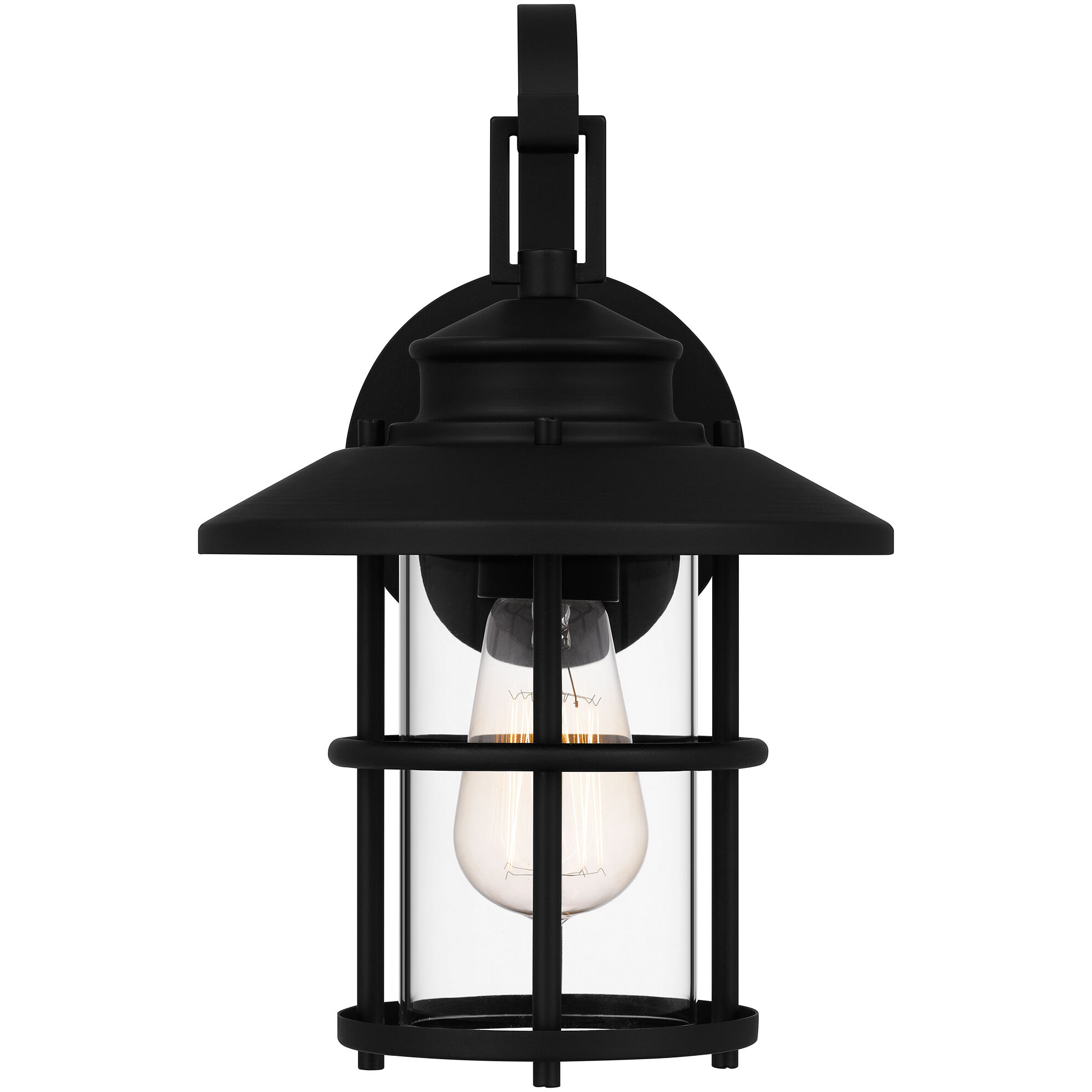 Lombard 1 Light 13 inch Matte Black Outdoor Wall Lantern