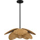 Willa 1 Light 22 inch Matte Black Pendant Ceiling Light, Large