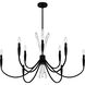 Cecily 9 Light 40 inch Matte Black Chandelier Ceiling Light