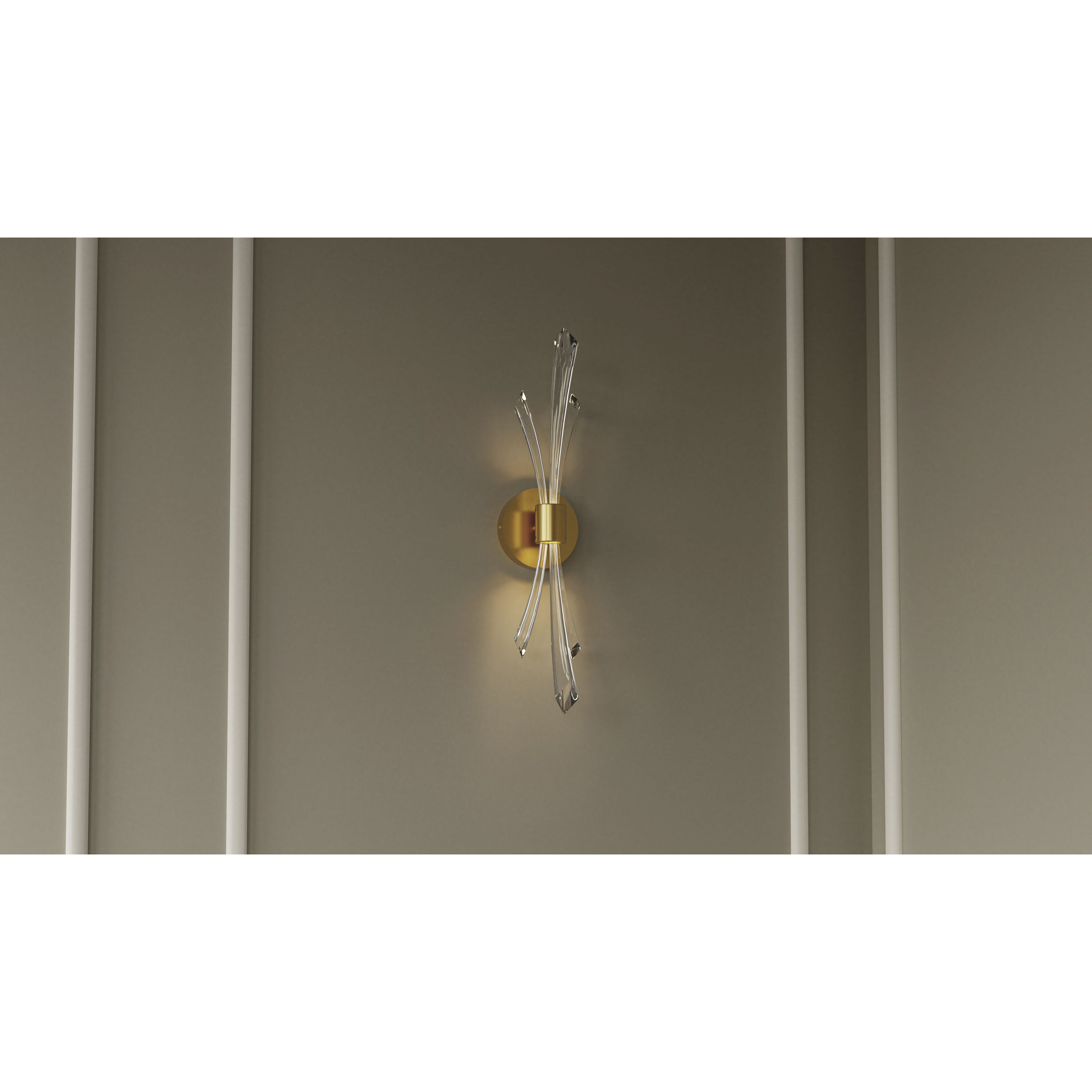 Cecily Wall Sconce Wall Light in Brushed Gold, Small
