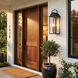 Damian 3 Light 22.5 inch Matte Black Outdoor Wall Lantern