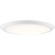 Verge LED 20 inch Fresco Flush Mount Ceiling Light in White Lustre