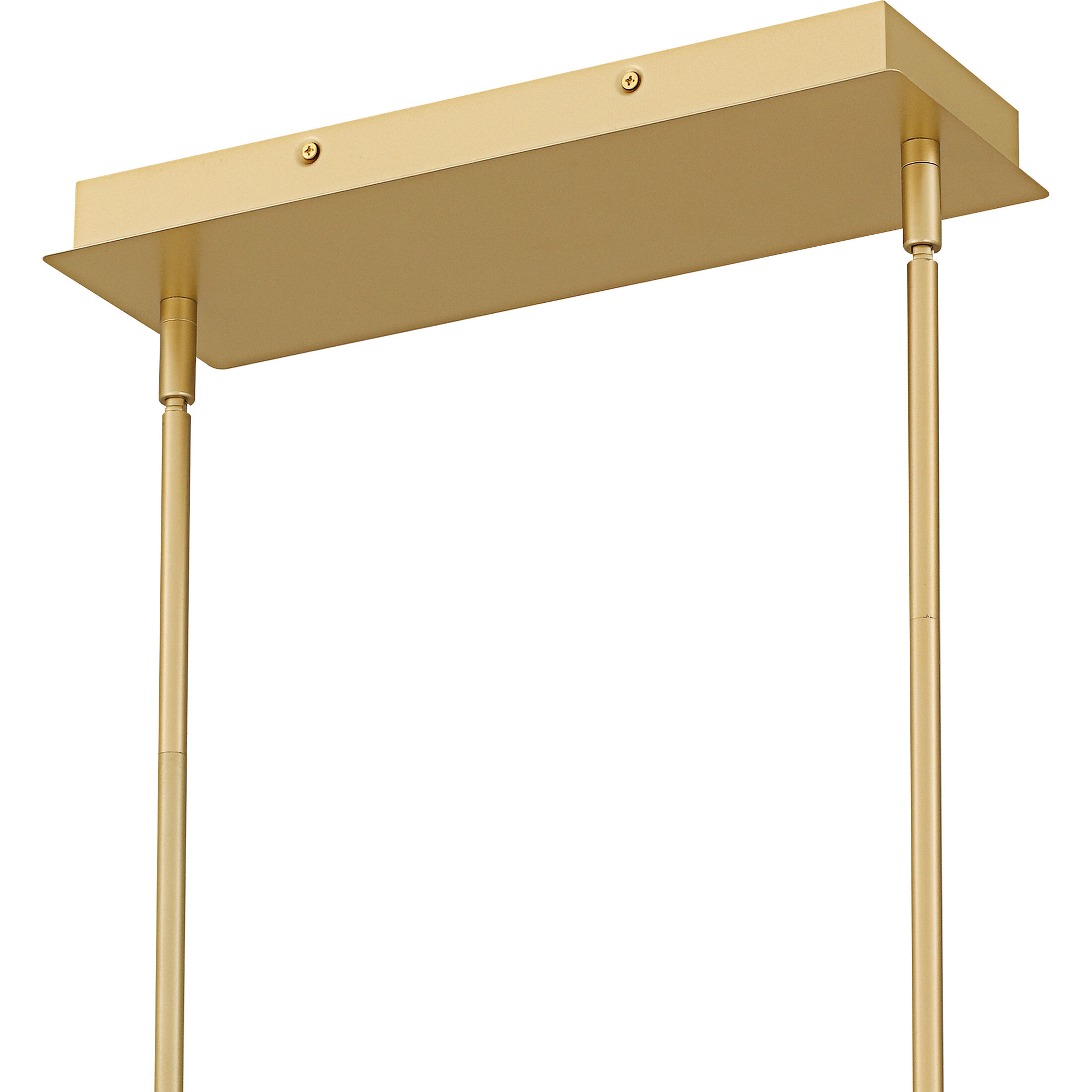 Dazzle LED 48 inch Soft Gold Linear Chandelier Ceiling Light, Large