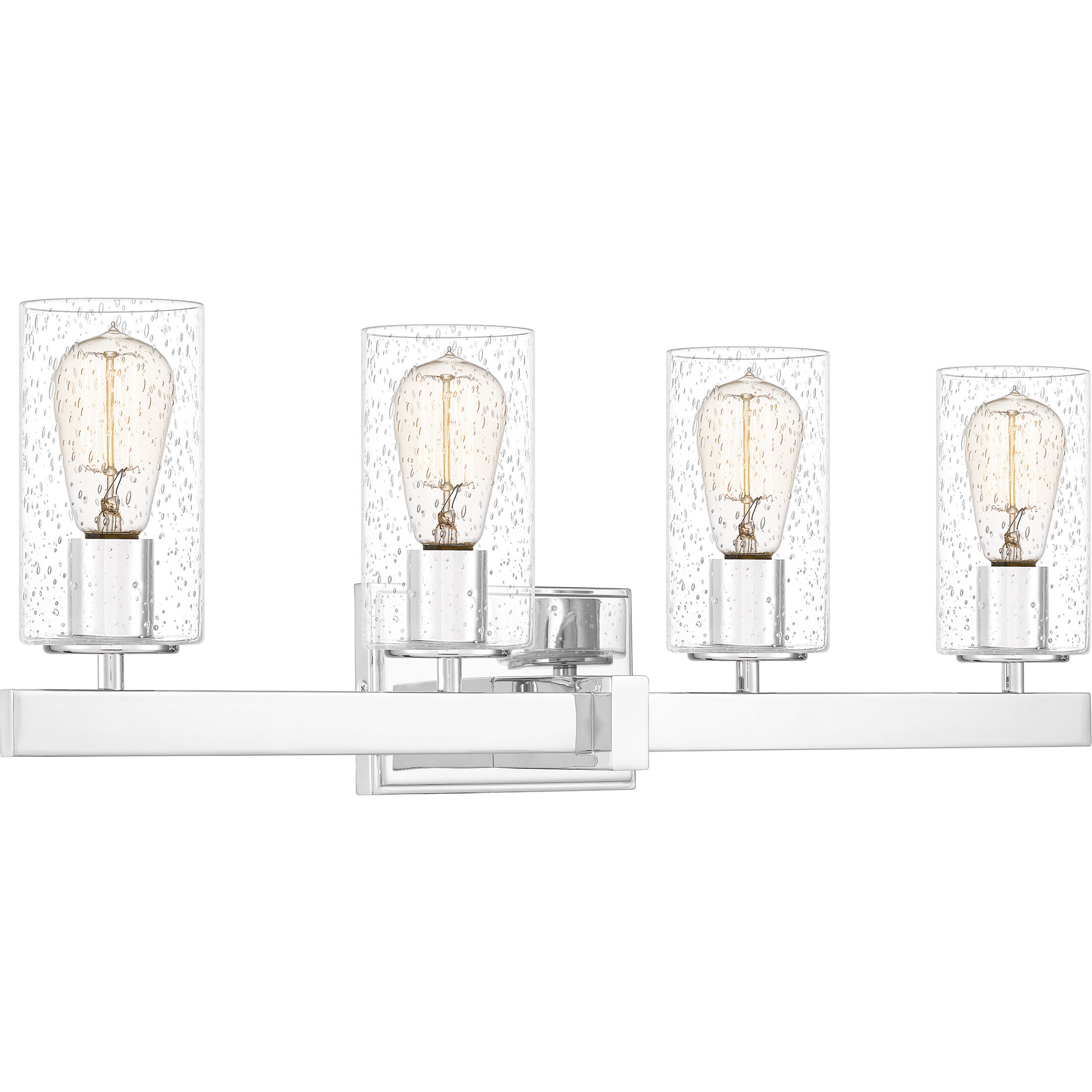 CLORE + Relux All-in-one【White】 Kolt Polished Chrome Bathroom Light by Quoizel Lighting