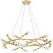 Cora Pendant Ceiling Light in Gold Leaf