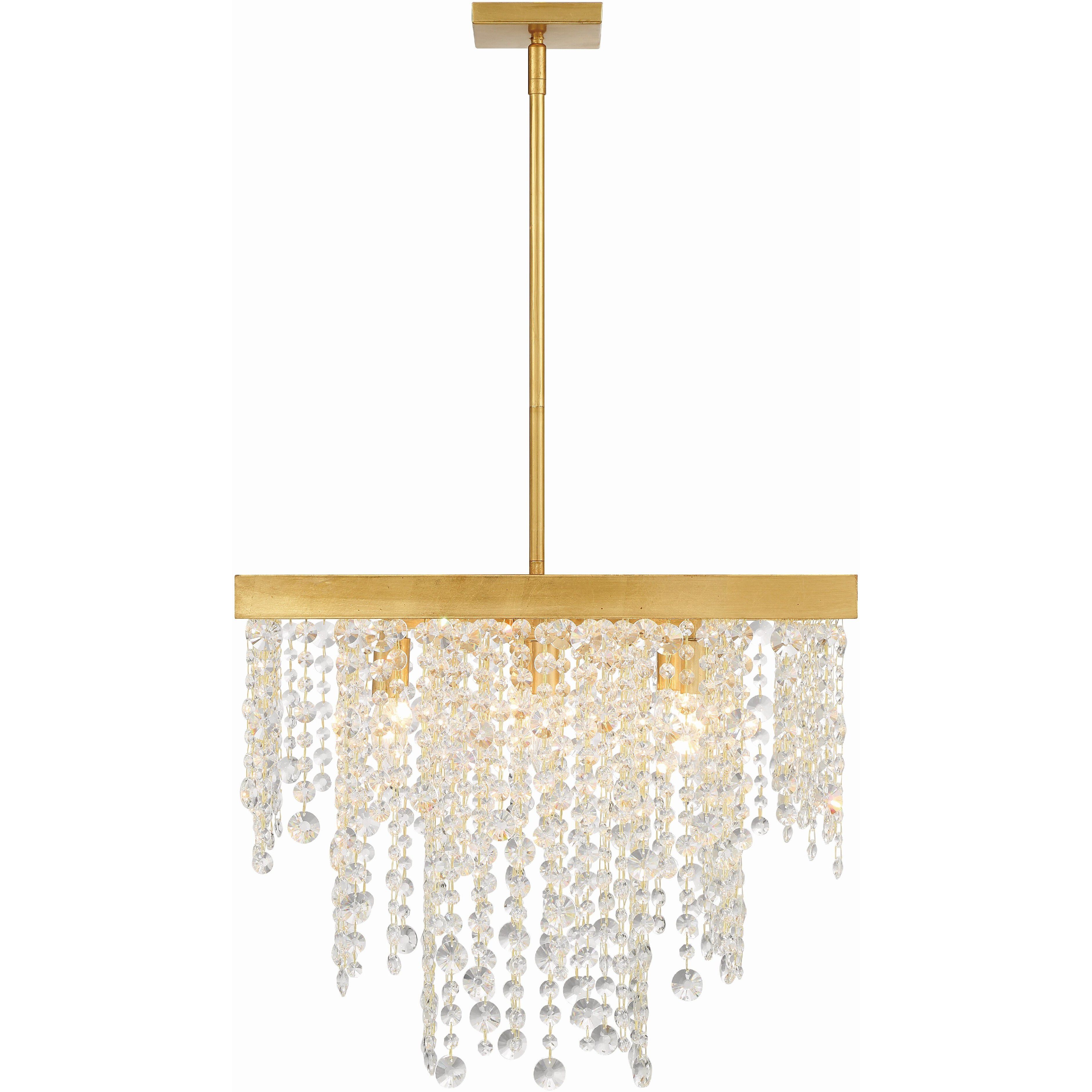 Winham 8 Light 22 inch Antique Gold Chandelier Ceiling Light